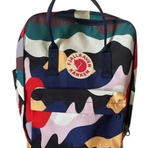 Fjallraven Kanken Art Camouflage Bright Colorful Unisex Backpack